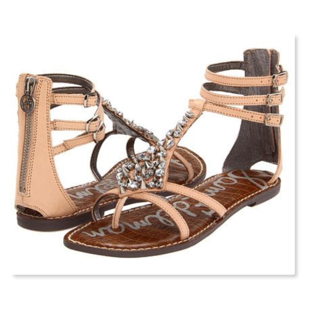Sam Edelman Gladiator Rhinestone Sandals Shoes